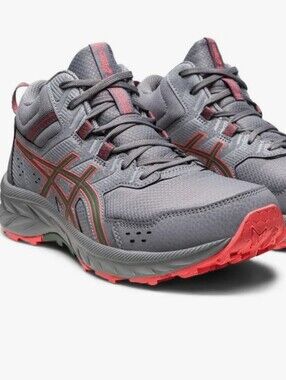 ASICS Gel-Venture 9 Trail Running Shoe - Gray/Guava Pink